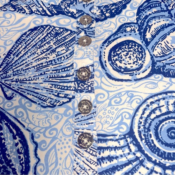 Lilly Pulitzer UPF 50+ Captain Popover Peri Blue Pop Up Stuffed Shells Sz XS NWT - Picture 14 of 15